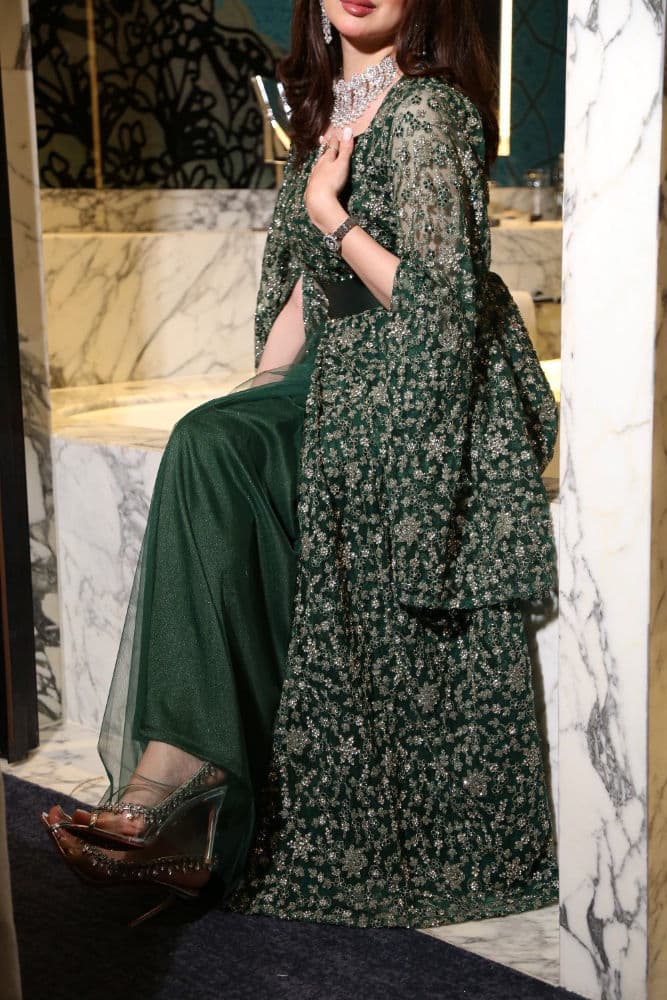 فستان أخضر ملكي